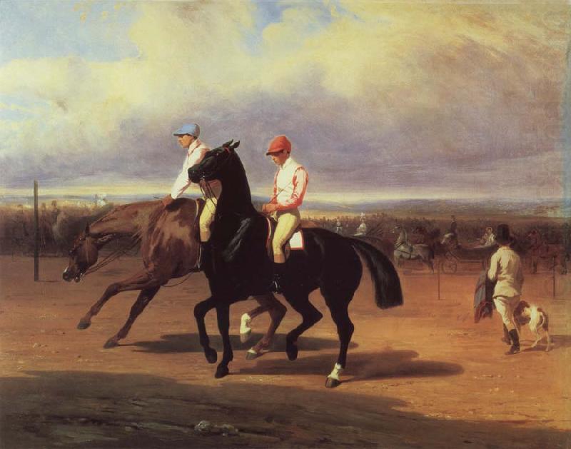 Oil undated before the race, Alfred Dedreux